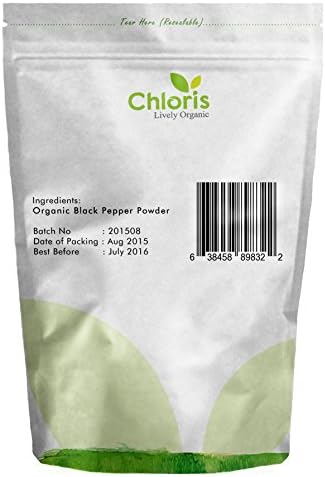 Chloris-Organic Black Pepper Powder, 7 oz