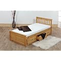 3ft Single Captain Cabin Storage Solid Pine Wooden Bed Bedframe - Waxed Pine Finish (Made from High Quality Brazilian Sustainable Pine)
