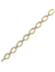 Sterling Silver Yellow Link Bracelet
