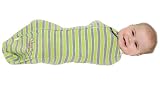 The Woombie Summer Swaddle Green Stripe 3-6 Months
