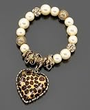 Betsey Johnson Leopard Charm Bracelet