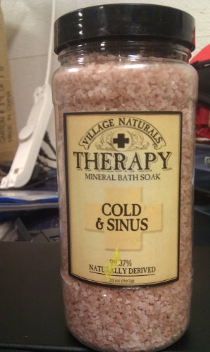Village Naturals Therapy Allergy & Congestion Mineral Bath Soak 20 oz