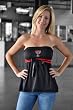 Texas Tech - Two Toned Strapless Top