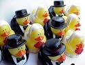 One Dozen (12) Bride and Groom Wedding Rubber Ducks