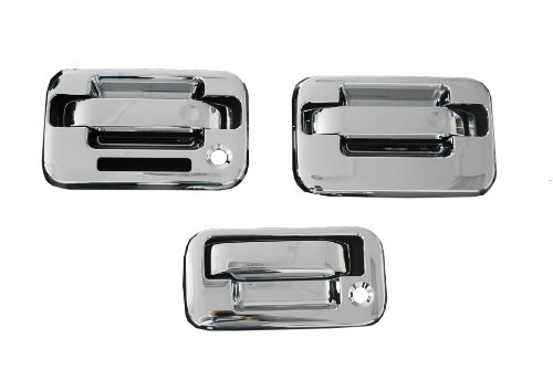 Ford F150 Chrome Door Handles Tailgate Covers 2004-2010 driver side with keypad, pass. side without keyhole