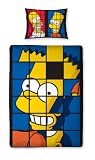 Character World 135 x 200 cm The Simpsons Boys Reversible Single Panel Duvet Set