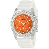 Breda Womens 2292-Wht/Orange Meryl Rhinestone 