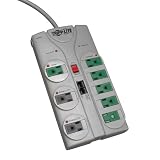 Tripp Lite TLP808NETG Eco Surge Protector Green 8 Outlet Tel/DSL 8ft Cord 2160 Joules