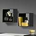 Nexera Wall Shelves 222506, Set of 2, Black