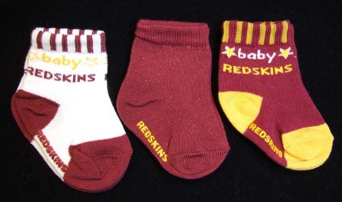 Washington Redskins 3 Pack Booties