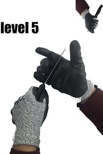 OPCC Cut Resistant Gloves Level 5 Protection,Food Grade,EN388 Certified,Kevlar Gloves for Hand protection,Kitchen Glove for Cutting and slicing,Designed for Children,Ladies men(child women size)