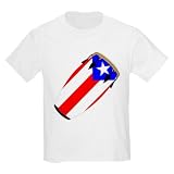 Conga Puerto Rico Flag Kids Light T-Shirt