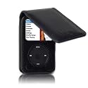 EASYi - 80GB 120GB IPOD CLASSIC LEATHER FLIP CASE - BLACK