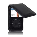 EASYi - New iPod Classic Black Genuine Leather Flip Case (120GB 160GB 6th & 7th Generation)