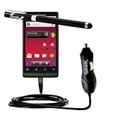 High Output Car Charger 2A / 10W and Precision Capacitive Stylus Accessory Kit for the Motorola Triumph