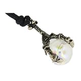 Highly Detailed Fine Pewter Dragons Claw with Crystal Ball Fantasy Necklaces & Pendants