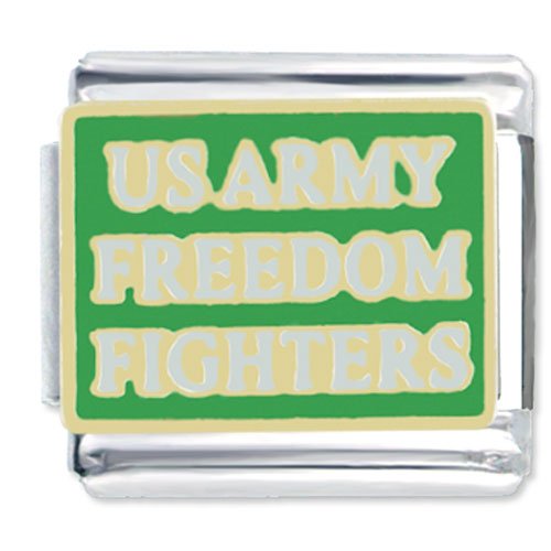 Us Army Freedom Fighters Italian Charms Bracelet Link