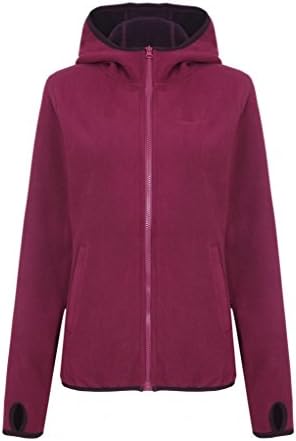 Somewhere Women's Full-Zip Fleece Composite Colors Autumn/Winter New Hooded Jacket (M)