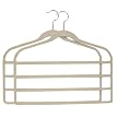 Hangers with 4 Bars 2-pk. - White/ Chrome