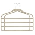 Hangers with 4 Bars 2-pk. - White/ Chrome