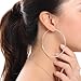 MBLife 925 Sterling Silver Polished Finish Large Endless Hoop Earrings (2mm Tube, 70mm Diameter)