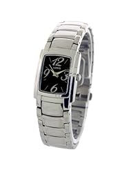 Lorus Ladies Watch Link Bracelet Black Dial RH807BX-9