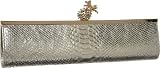 Kate Spade Gold Lagoon Framed Lella Clutch,Light Gold,one size