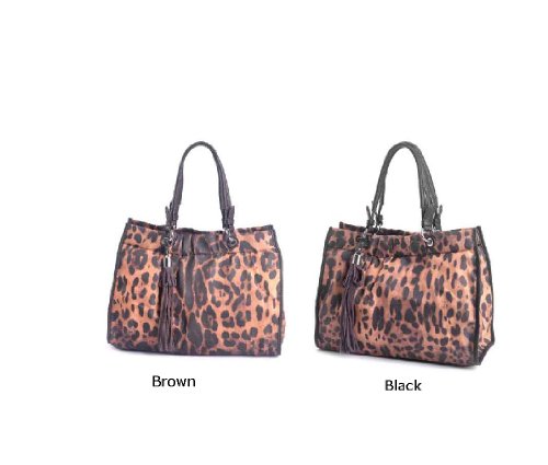 Designer Inspired Jaguar Print Claire Tote Handbag - Colors Available