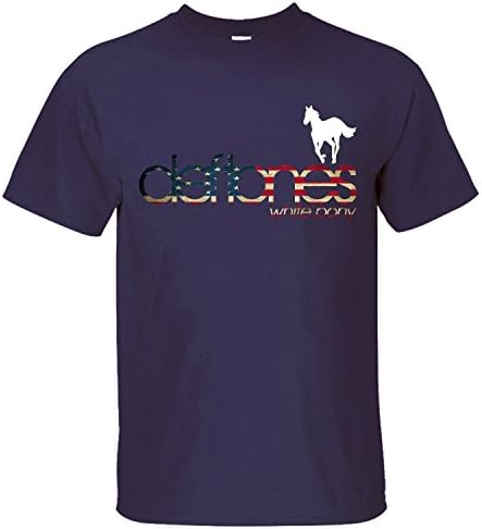 QANG Men's Deftones Cotton Youth T Shirts dark blue L
