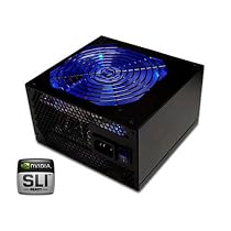 OCZ High Power Gamers Power Supply Unit  850 Watt Silent 120mm Glowing Blue Fan, Matte Black Finish  OCZ850GXSSLI-UK