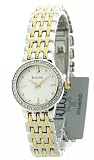 Bulova 20 Diamonds Ladies Dress Two Tone Watch 98R142