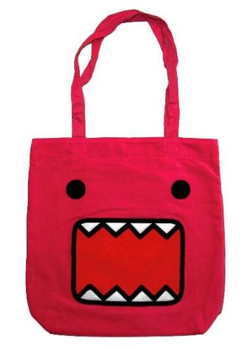 Domo Kun Pink Face Japan Anime Cool Tote Handbag