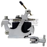 Anchor Chrome 200 Series Tattooing Machine Element Tattoo Supply 10 Wrap Coil Gun