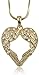 Angel Wing Necklace - Small Heart Shaped Guardian Angel Wings Crystal Pendant and Chain - Inspirational Religious Jewelry Gifts for Women, Teens, Girls (Gold)