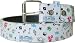 White MUSIC Design Genuine Leather Punk Rock Belt