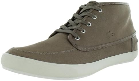 Lacoste Pedley Mid Men's Casual Shoes Suede Sneakers Beige Size 12