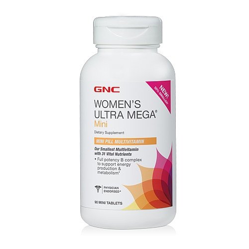 GNC Women s Ultra Mega Mini - NEW! 55% SMALLER 90 Mini Tablets