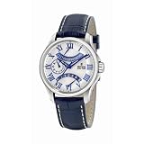 Festina Mens Retro Grade Stainless Steel Leather Strap 24-Hour Dual Time Watch #F16275 1 by Festina