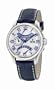 Festina Men's F16275/1 Retro Grade Stainless Steel Leather Strap 24-Hour Dual Time Watch