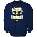 adidas Notre Dame Fighting Irish Navy Blue 1988 National Champions 20th Anniversary Crew Sweatshirt