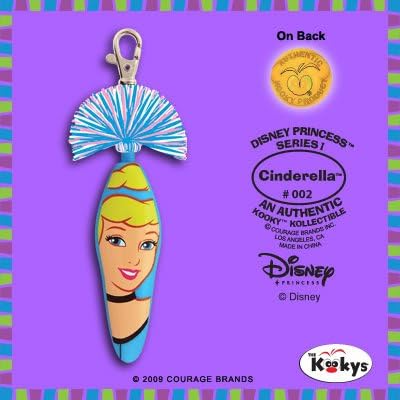 Kooky Klicker Pen Keychain Disney Cinderella White