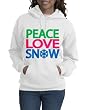 Peace Love Snow Winter Hooded Sweatshirt