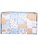 Luvable Friends 16-Piece Mix N Match Layette Set, 0-6 Months, Blue