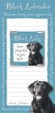 Black Labrador Lab Memo Pad Notebook and Magnet Picture Frame Set