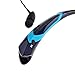 PYRUS Bluetooth Headphone 4.0 Music Stereo Wireless Headset Vibration Neckband Style for iPhone iPad Samsung(Black-Blue)