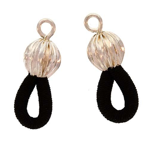 Fancy Ends For Eyeglass Chain / Holder - Silver Plated (6 Pair)
