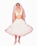 New White Poodle Crinoline Skirt Bridal Petticoat Wedding Gown Slip (108DSPW)