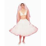 New White Poodle Crinoline Skirt Bridal Petticoat Wedding Gown Slip (108DSPW)