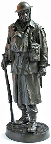 2nd AIF Infantry Sergeant - Bardia, Libya 1941-1/6th Scale Bronze Over Resin 12" Military Statue Khaki Army NA07005