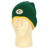 Green Bay Packers Tipped Classic Knit Hat (One Size Fits Most 13+) - Green / Yellow Tip